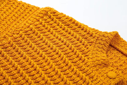 Cárdigan casual sencillo liso para mujer de primavera