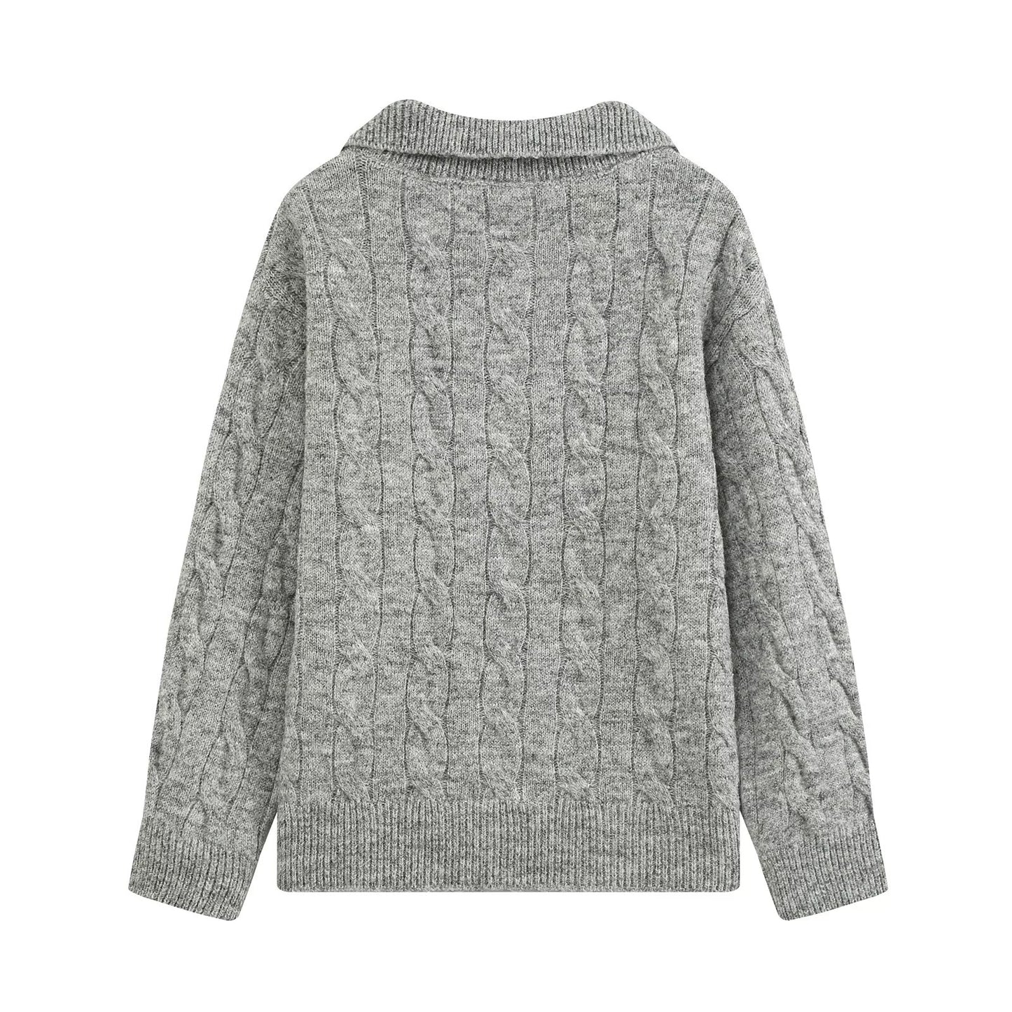 Sweater Thickened Thermal Base Knitwear Autumn Winter Collared Brand Top