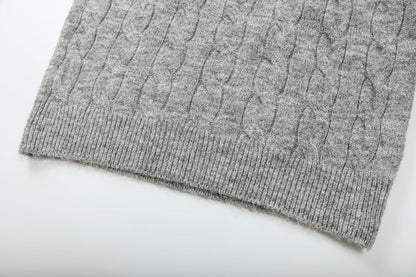 Sweater Thickened Thermal Base Knitwear Autumn Winter Collared Brand Top