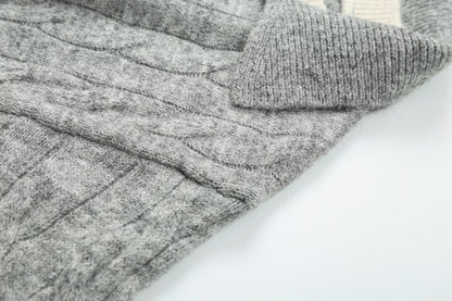 Sweater Thickened Thermal Base Knitwear Autumn Winter Collared Brand Top