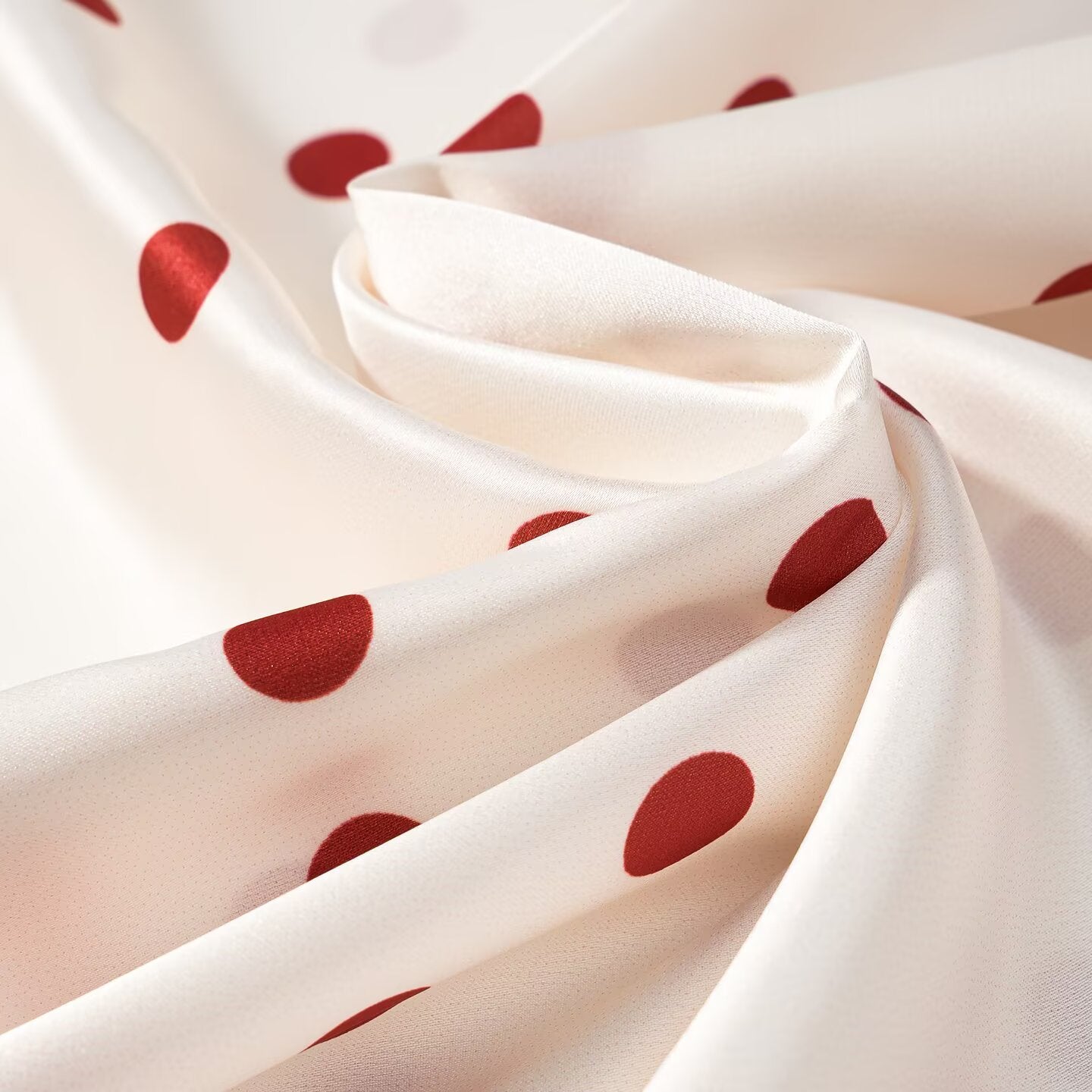 Women Clothing Summer Sweet Niche round Neck Polka Dot Print Stringy Selvedge Dress