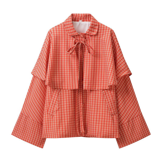 Women Clothes Spring Casual Loose Lace up Shawl Set for Women