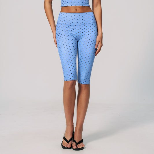 Ammonia Printed Pants High Waist Hip Lifting Belly Contracting Draping Three Dimensional Pilates Sports Pirate Shorts Women
