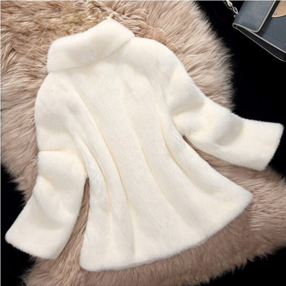 Women Overcoats Whole Mink Fur Jacket Mink Fur Stand Collar Fur Short Casual Slimming Jacket - Wanita Store