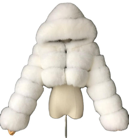 Faux Fur Coat Coat Faux Fur Factory Haining Faux Fur - Wanita Store