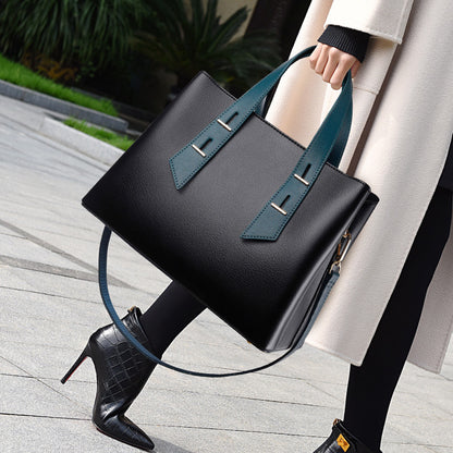 Women Bag Tote Bag Simple Large Capacity Women Cross Body Bag High Grade Soft Leather Handbag - Wanita Store