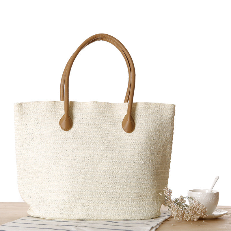 Straw Bag Shoulder Bag Simple Travel Beach Weaving Women Bag