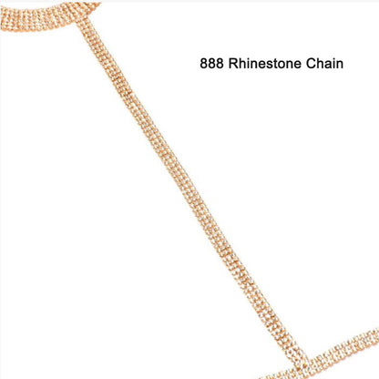 Chaîne de corps bikini sexy en strass Bijoux d'été exquis Accessoires