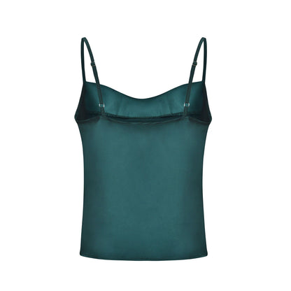 Solid Color Camisole Bottoming Chiffon Shirt Top Women Clothing - Wanita Store