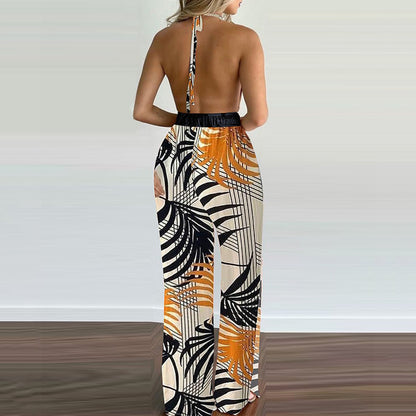 Women Clothing Digital Printing Colorful Jumpsuit Women - Wanita Store