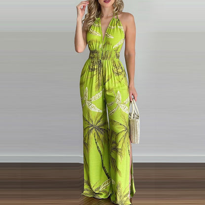 Women Clothing Digital Printing Colorful Jumpsuit Women - Wanita Store
