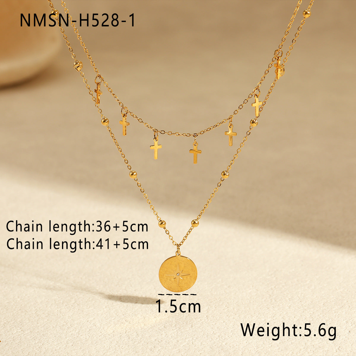 Gold Double-Layer Necklace