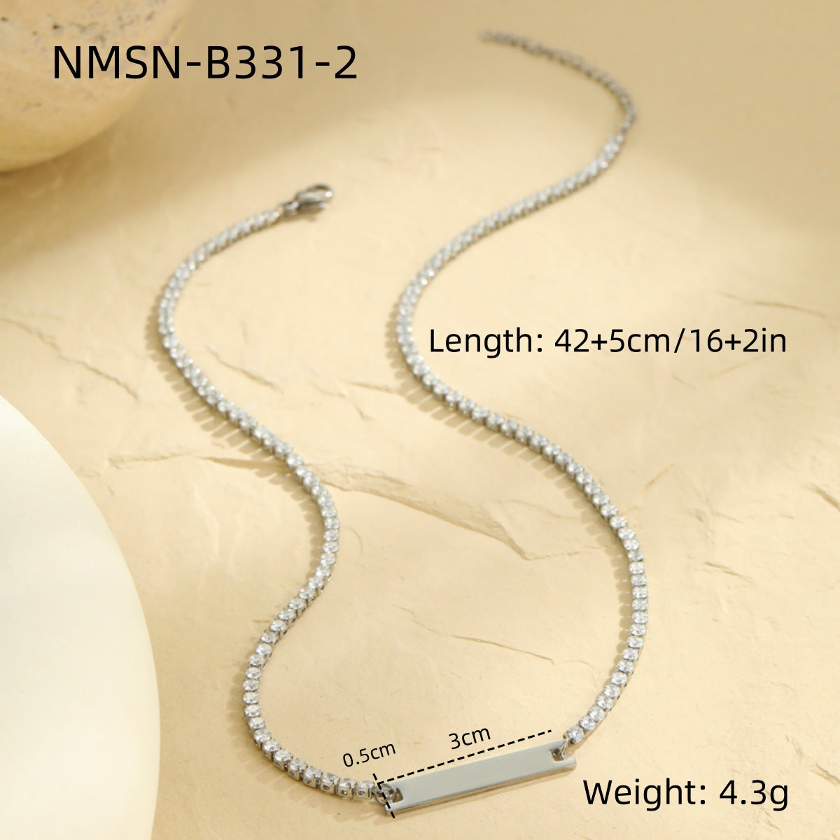 Steel Flat Necklace