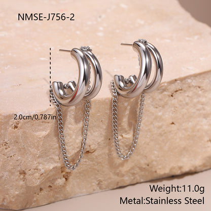 Steel Earrings