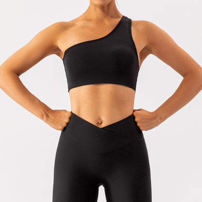 Spring Nude Feel Exercise Strap Beauty Back Exercise Body Hugging Suit Running Breathable Quick Drying Yoga Clothes Women - Wanita Store