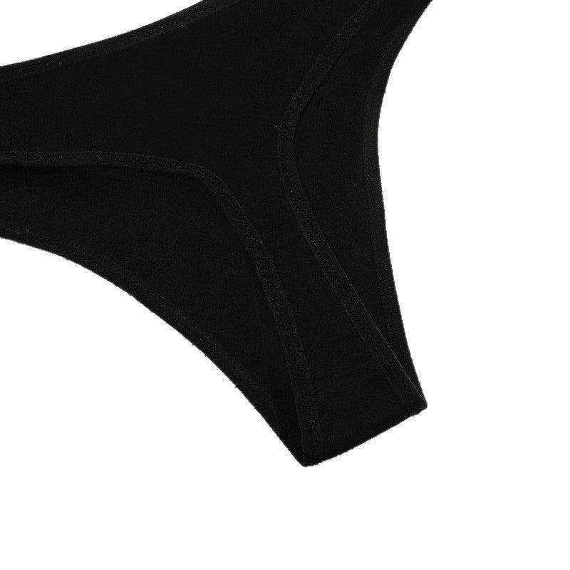 Pure Cotton Women Underwear Sexy Sports Breathable Traceless T Shaped Panties Maillard Sexy Cotton T Back