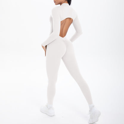 Long-Sleeved Trousers-White and Gray