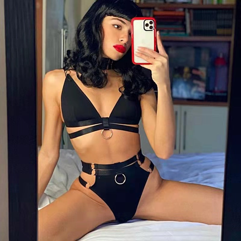 Bra Sports Underwear Gathered V neck Vest Women Suit