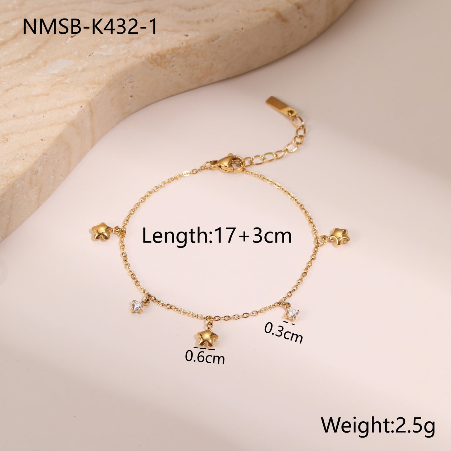 Gold Star Bracelet