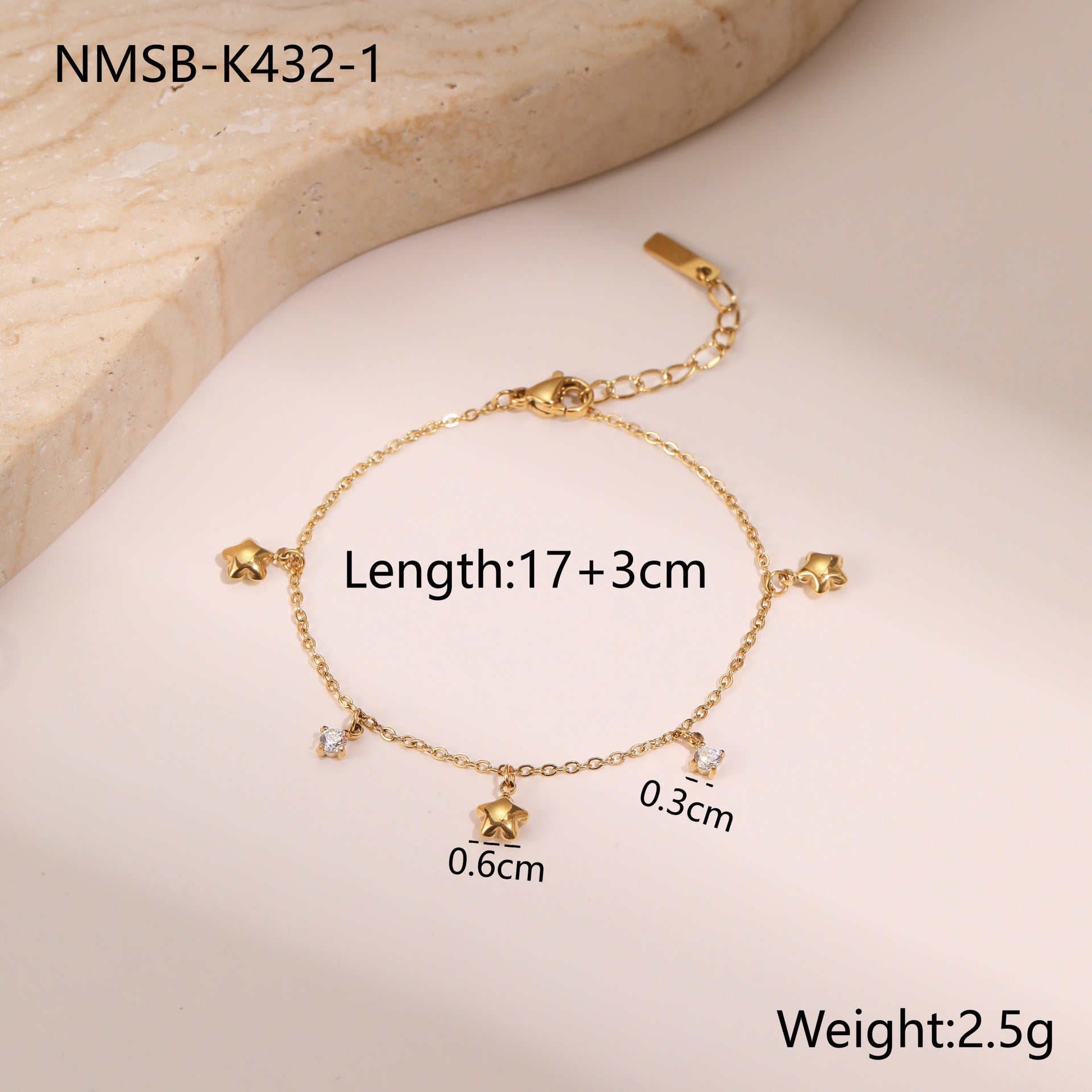 Gold Star Bracelet