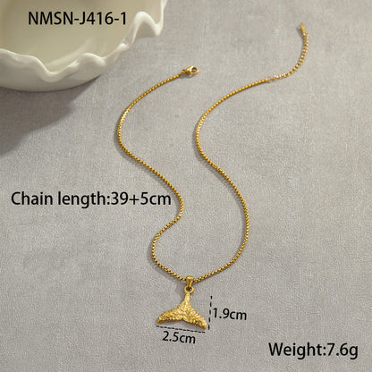 Gold Fishtail Necklace