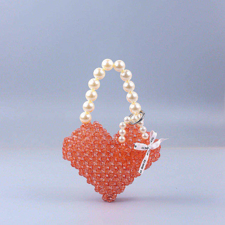 Summer Acrylic Stitching Hand Woven Bag Party Cocktail Goddess Love Handbag