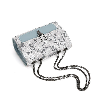 Summer All Matching Women Bag Crossbody Bag Embroidered Daily Small Square Bag Double Layer Chain Shoulder Underarm Bag - Wanita Store