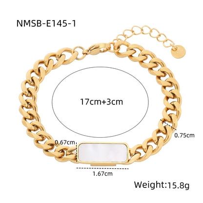 NMSB-E145-1 Gold White Shell