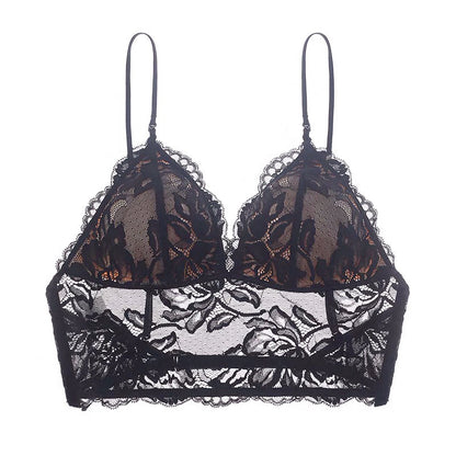 Soutien-gorge sexy en dentelle pour femme, dos nu, multi-positions, bonnet triangle, sans armatures, bretelles fines, dos magnifique
