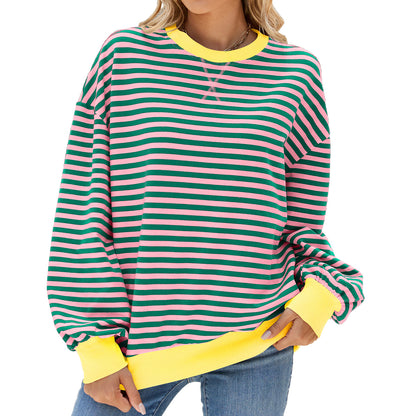 Green Pink Stripes