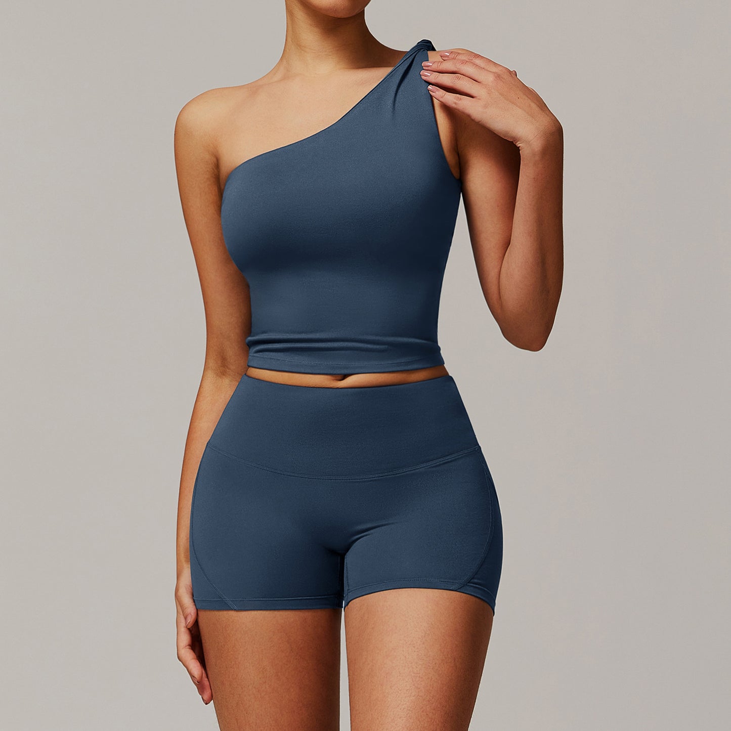 Vest Shorts Gray Blue