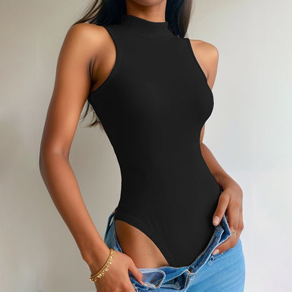 Summer Women Clothing Sexy Slim Rib Sleeveless Jumpsuit - Wanita Store