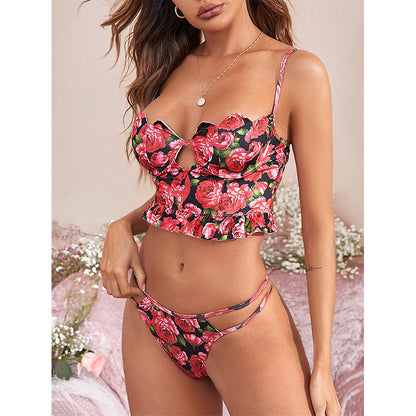 Sexy Lingerie Flirting Bed Passion Midnight Charm Women Sexy Seduction Open Crotch Uniform Bed Desire