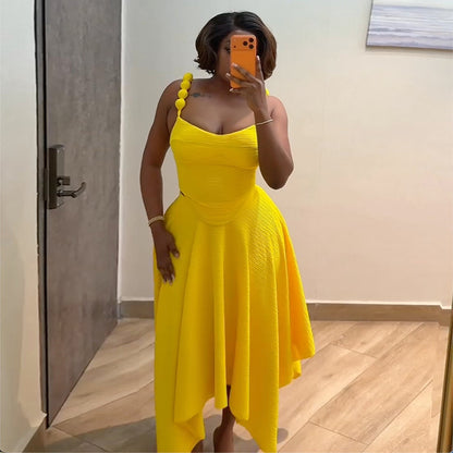 Ensembles deux pièces caraco et jupe taille haute, couleur unie, pour femme, doux et frais, collection printemps.