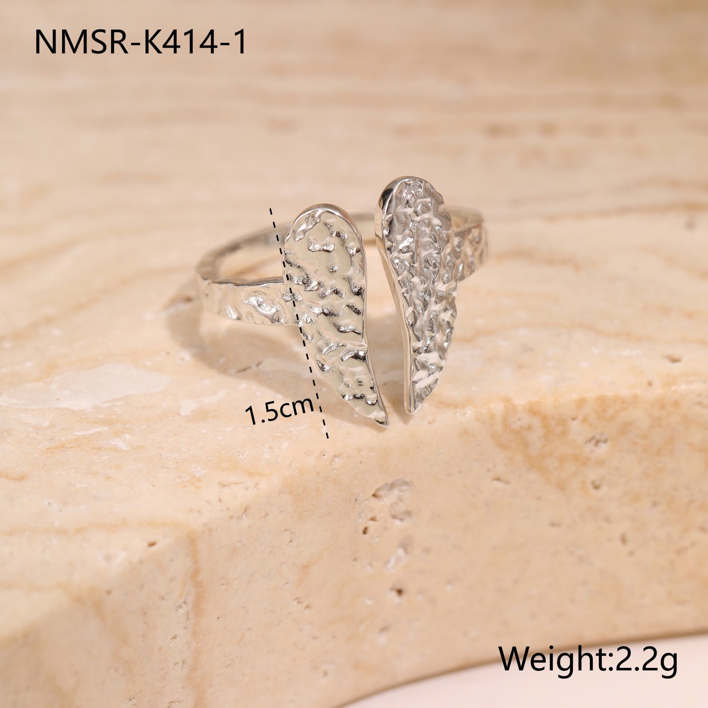 Steel Color Wing Ring