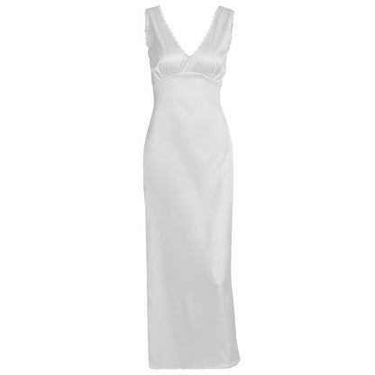 Women Clothing Summer French Entry Lux High Sense Graceful Fashionable Sleeveless Slim Dress - Wanita Store
