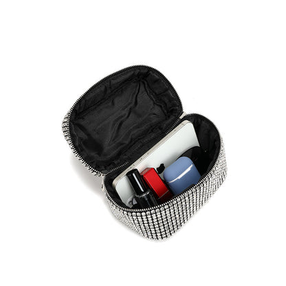 Rhinestone Women Bag Spring Arrival Full Rhinestone Western Chain Cosmetic Bag Messenger Bag Niche Handbag - Wanita Store