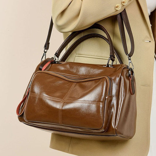 Handbag Retro Women Bag Bag High Grade Soft Leather Women Tote Large Capacity Office Bag