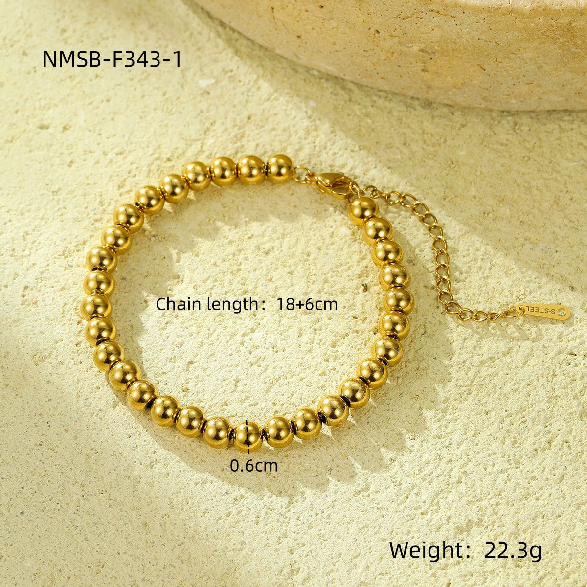 NMSB-F343-1 Big round Bead