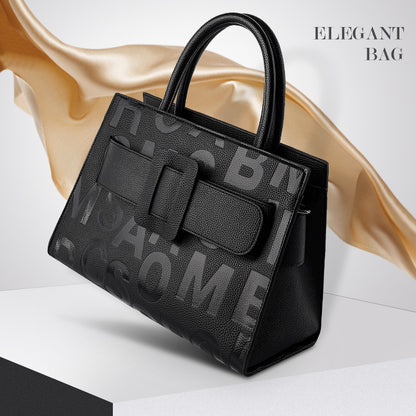 Handbag Large Capacity Totes Women Retro Trends Letter Graphic Women Handbag Shoulder - Wanita Store