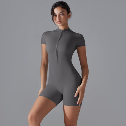 Shorts Jumpsuit-Dark Gray