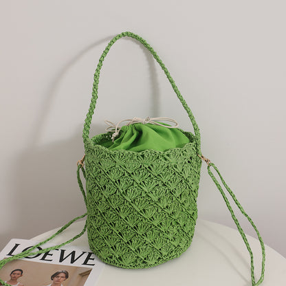 Crossbody Small Claw Bucket Green