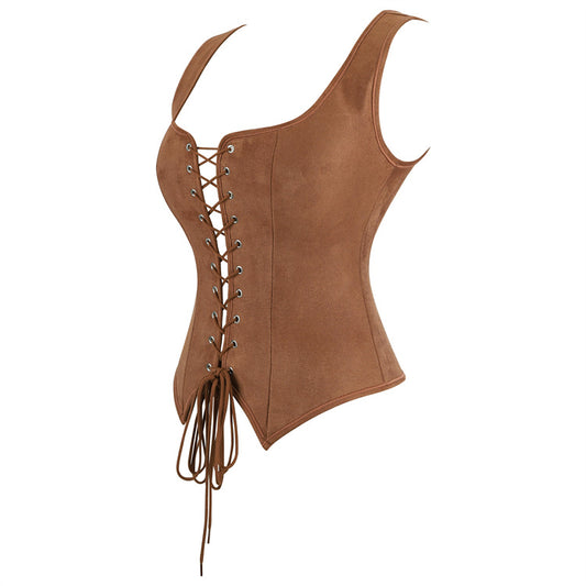 Women Pirate Renaissance Vest Cosplay Costume Tights