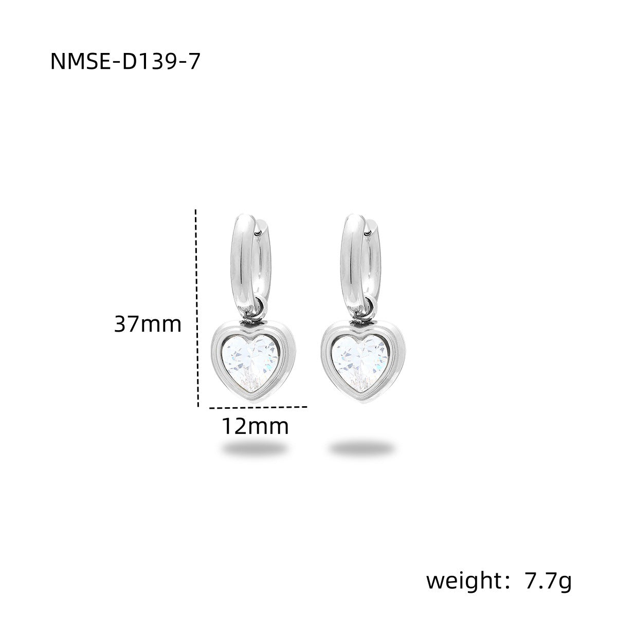 Steel Color White Diamond