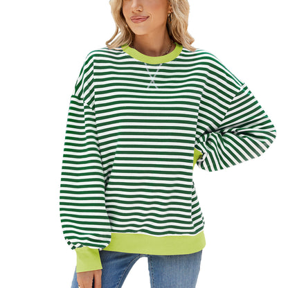 Green White Stripes