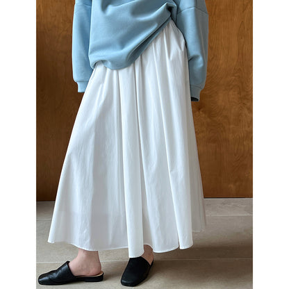 Spring French High Grade Pink Skirt Large Swing A Line Pleated Pleated Skirt - Wanita Store