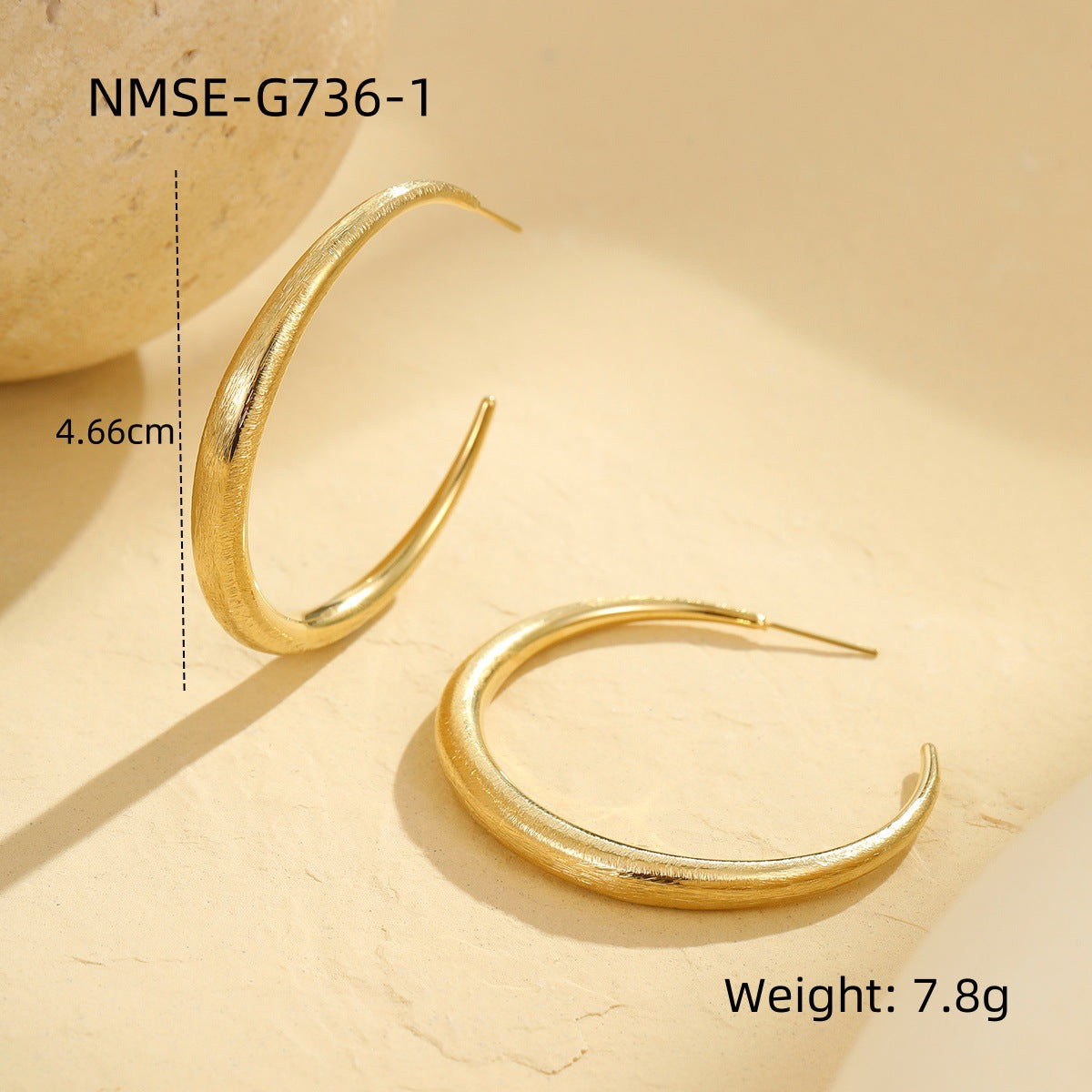 Large Gold Ear Ring