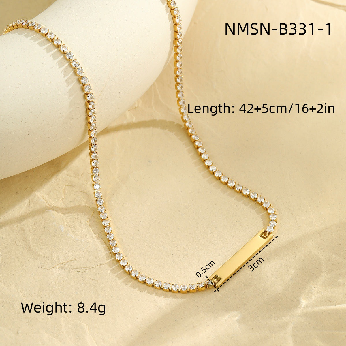 Gold Flat Necklace