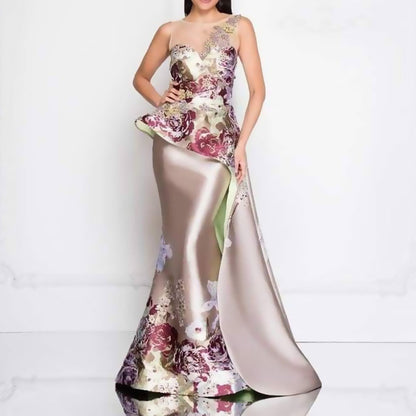 Dress Women Clothing Cocktail Women Elegant Annual Meeting Dress Embroidered Dress - Wanita Store