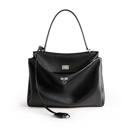 Genuine Leather Women Bag Rodeo Bag Large Capacity Office Tote Portable Shoulder Bag for Women - Wanita Store